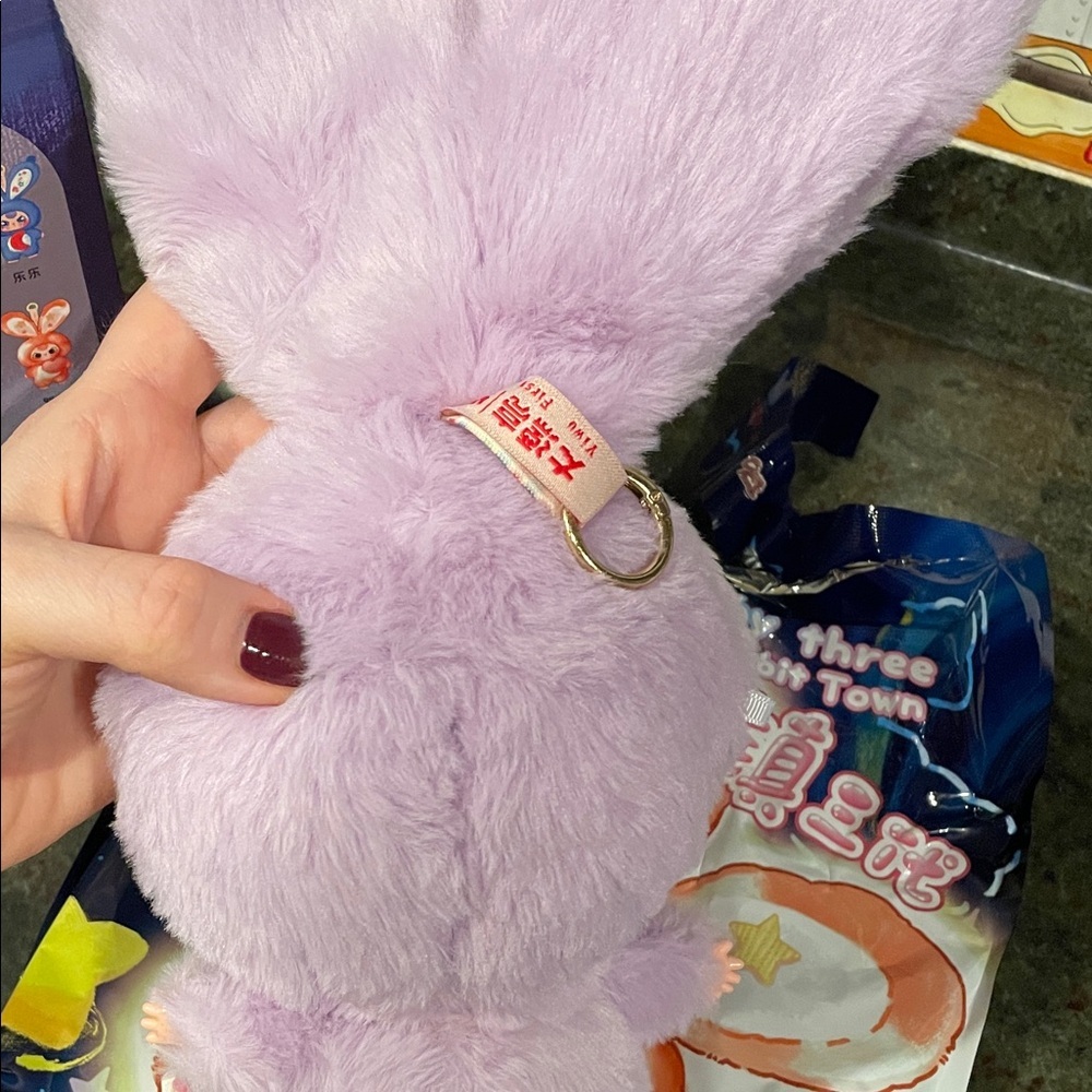 Baby Three Lily Rabbit Lilac Toy New - Picture 7 of 8